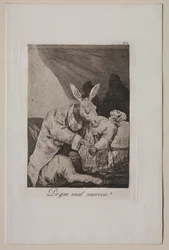 Caprichos: Do que ele vai morrer, c. 1798