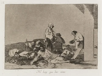 Desastres de guerra: Pl. 58, Não adianta gritar, 1810-1813.
