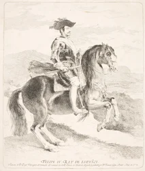 Filipe IV, rei da Espanha, a cavalo