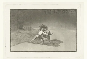 Martincho em luta com um touro
El famoso Martincho poniendo banderillas al quiebro
Tourada (título da série)
La Tauromaquia (título da série)