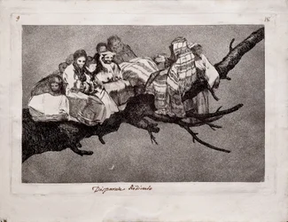 Loucura ridícula da série Los Disparates Follies, 1815-1819