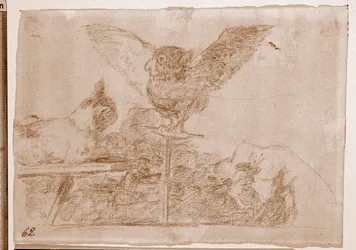 Os Desastres da Guerra : Cat Pantomime (desenho preparatório