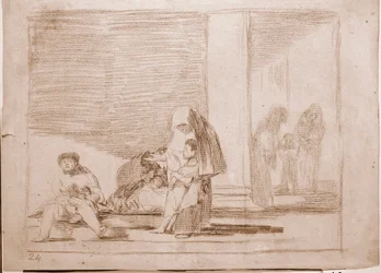 Os Desastres da Guerra : Saudáveis e doentes (desenho