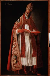 Papa Gregoire I o Grande ou Diálogo (óleo sobre tela