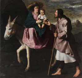 A Fuga para o Egito, c.1638-40 (óleo sobre tela)