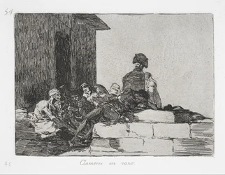Vain lamentos (Clamores en vano) da série Os Desastres da Guerra (Os Desastres da Guerra)
