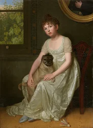 Retrato da Sylvie de la Rue (óleo sobre tela)
