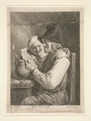 Leitura de uma carta de casal