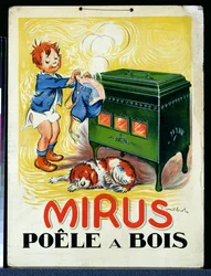 Anúncio para o fogão a lenha 