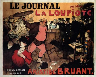 O Jornal publica La Loupiote, Grande romance de Aristide Bruant, 1908