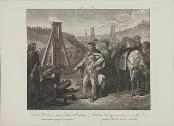 Boleslaw I da Polónia cola postes fronteiriços nos rios Elbe e Saale por Smuglewicz, Franciszek (1745-1807). Litografia, Fim do século XVIII. Colecção Privada