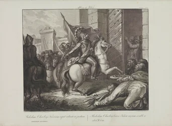 Entrada de Boleslaw the Brave em Kiev por Smuglewicz, Franciszek (1745-1807). Litografia, Fim do 18º Cêntimo. Colecção Privada
