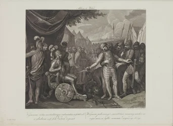 Wichmann II o Jovem rende-se a Mieszko I da Polónia por Smuglewicz, Franciszek (1745-1807). Litografia, Fim do 18º Cêntimo. Colecção Privada