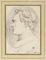 Retrato caricatural do pintor Ménageot, Roma 1772