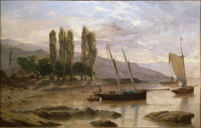 Em Courtinoz, perto de Lutry, com o Castelo de Montagny