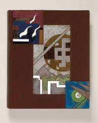 Capa de &39;Daphne&39; de Alfred de Vigny, executada por Georges Crette com azulejos de Jean Goulden