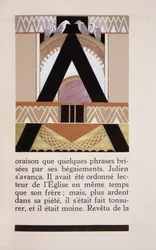 Ilustração de &39;Daphne&39; de Alfred Vigny, laca de Jean Dunand (1877-1942)