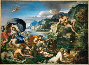 Acis e Galateia escondem-se perante Polifemo Acis e Galateia escondem-se perante Polifemo ...
