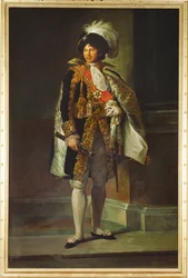 Joachim Murat, general, rei de Nápoles, marido de Carolina Bonaparte, irmã de Napoleão ... (pintura sobre tela)