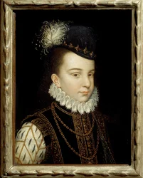 Retrato de François Hércules da França, Duque de Alencon (1554-1584). Pintura do atelier de François Clouet (1515-1572)