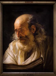 Velho a ler, cerca de 1772-1773 (óleo sobre tela)