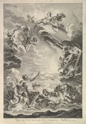 Netuno, acalmando a tempestade Netuno, acalmando a tempestade, século XVIII.