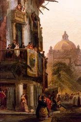 Procissão de Corpus Christi em frente à Catedral de Sevilha
