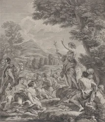 São João Batista pregando a uma multidão, ca. 1729.