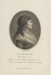 Retrato de Madame Roland 1754-1793, c. 1800.