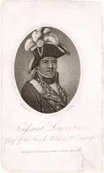 Toussaint Louverture (c.1743-1803) Chefe dos Rebeldes Franceses em São Domingo, gravado por Holl, pub. por HD Symonds, 1802 (gravura e gravura)