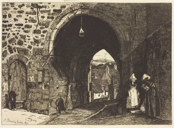 A porta de Saint-Malo em Dinan