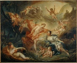 Apolo revelando a sua divindade à pastora Issa (pintura sobre tela)