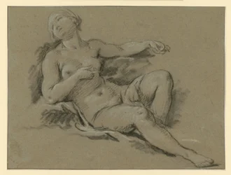 Figura de nu feminino deitada