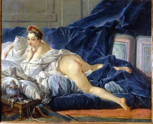 A odalisca. Pintura de François Boucher (1703-1770)