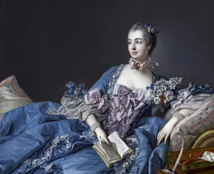 Retrato da Marquesa de Pompadour (1721-1764) (Retrato de Jeanne Antoinette Poisson, Marquise de Pompadour (conhecida como Madame de Pompadour)