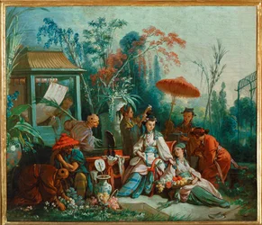 O Jardim Chinês (pintura sobre tela)