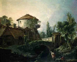 O Moinho de vento, c.1750 (óleo sobre tela)