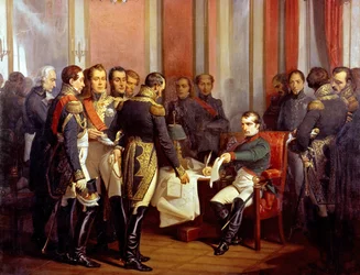 Abdicação do imperador francês Napoleão 1º de abril de 6 de abril