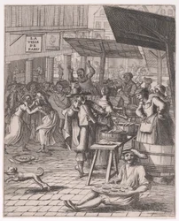 Um mercado de peixe; de Divers sujets remarquables tirés de l