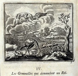 Fábulas de Jean de La Fontaine (1621-95). Ilustração de François Chauveau (1613-1676). Edição de 1728.