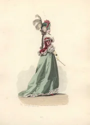 Mulher de casaco e saia, era de Maria Antonieta.