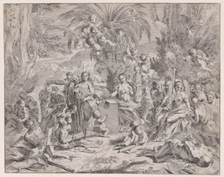 Uma alegoria da pintura, século XVII.