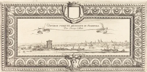 Página de rosto para "Várias paisagens italianas" de Callot