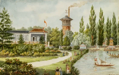 Um parque de lazer fora de Paris, 1846