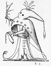 Ilustração de &39;Os Sonhos Humorísticos de Pantagruel&39; de Francois Desprez, publicada em 1565