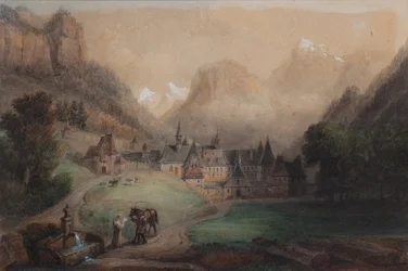 La Grande Chartreuse 1869 (Aguarela sobre papel)