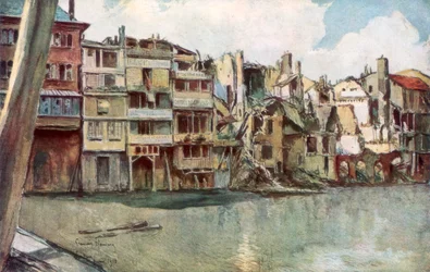 Rio Meuse, Verdun, França, junho de 1916, 1926.