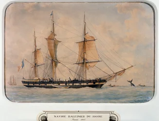 Navio baleeiro em Havre