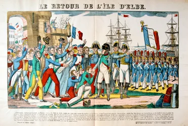 O retorno de Napoleão da Ilha de Elba, 26 de fevereiro de 1815, c1835