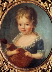 Fille a la poupee Pintura de François Hubert Drouais (1727-1775) Século XVIII. Paris, Musee Cognacq Jay.